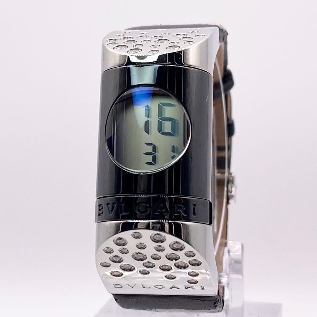 稼働✨ BVLGALI Ipno IP20S メレダイヤ ラインストーン 腕時計