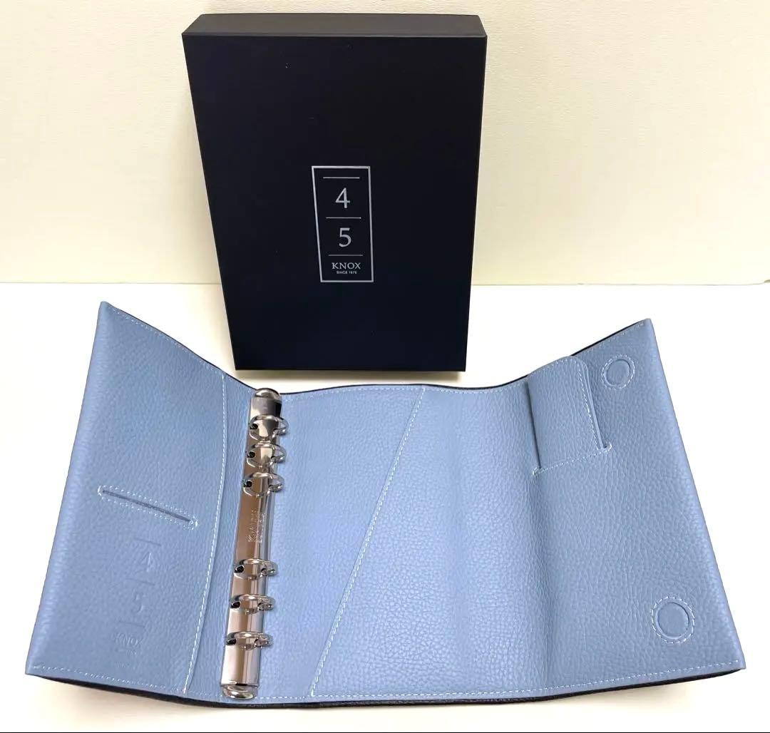 KNOX 包み込む　システム手帳　勿忘草wasurenagusa