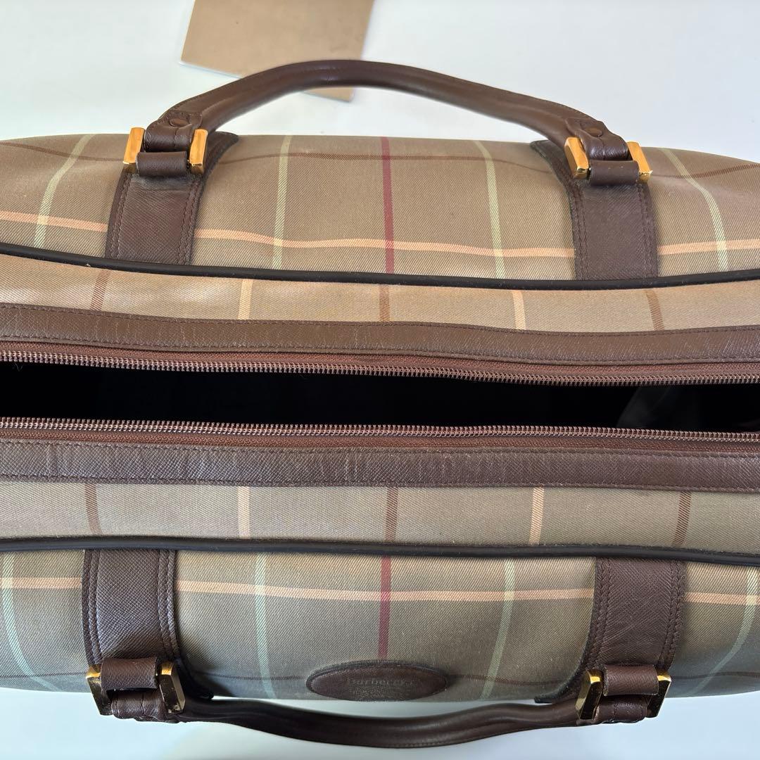 BURBERRY　バーバリー　ボストンバッグ　キャンバス×レザー　5032