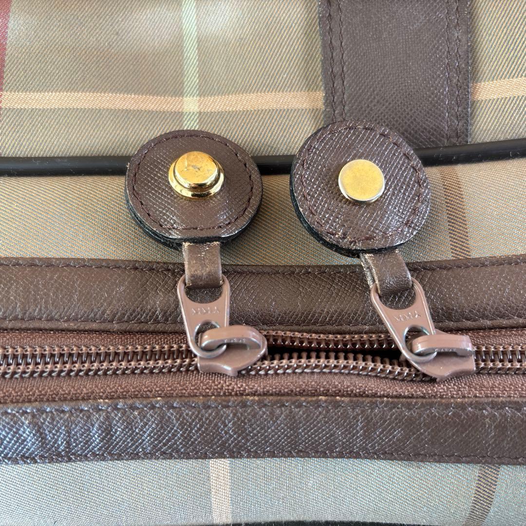 BURBERRY　バーバリー　ボストンバッグ　キャンバス×レザー　5032