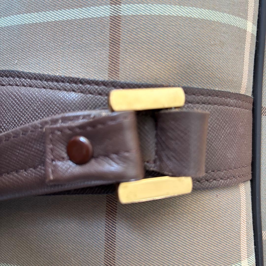 BURBERRY　バーバリー　ボストンバッグ　キャンバス×レザー　5032