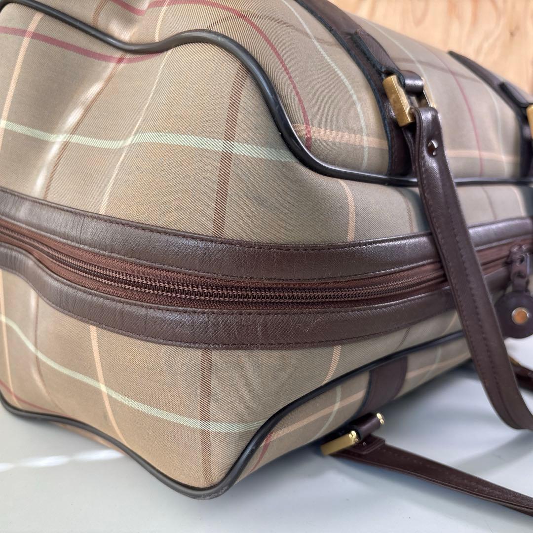 BURBERRY　バーバリー　ボストンバッグ　キャンバス×レザー　5032