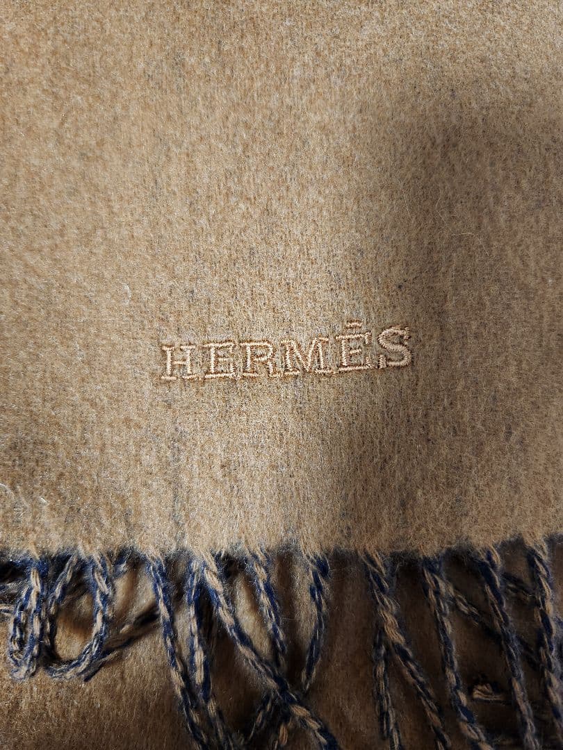 HERMES　カシミヤマフラー