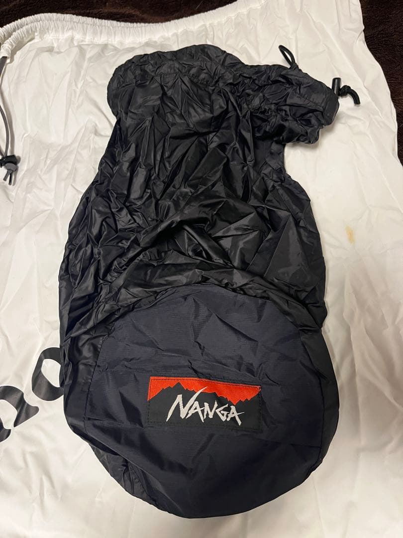 美品 NANGA オーロラ600DX レギュラー 山渓コラボ ブラック ナンガ