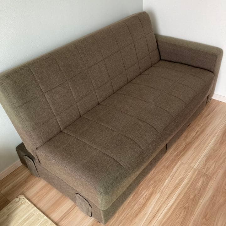 ニトリ　収納　ソファ　ブラウン　BR