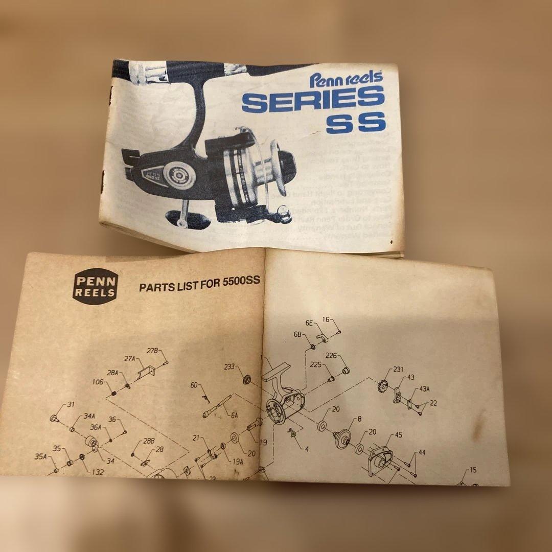 Penn 5500SS スピニングリール 替えスプール付き