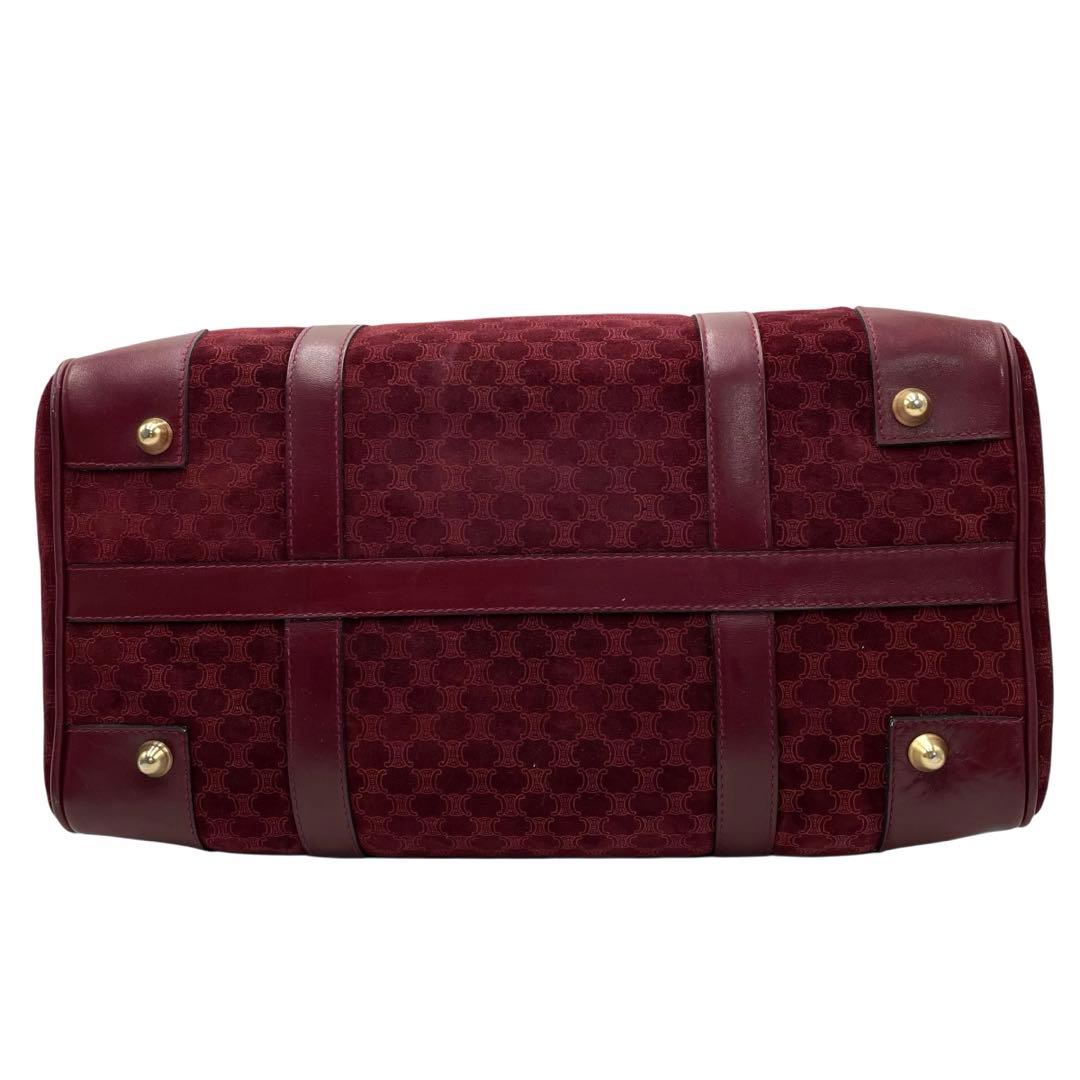 レア✨セリーヌ ヴィンテージ ボストンバッグ マカダム柄 スエード レザー