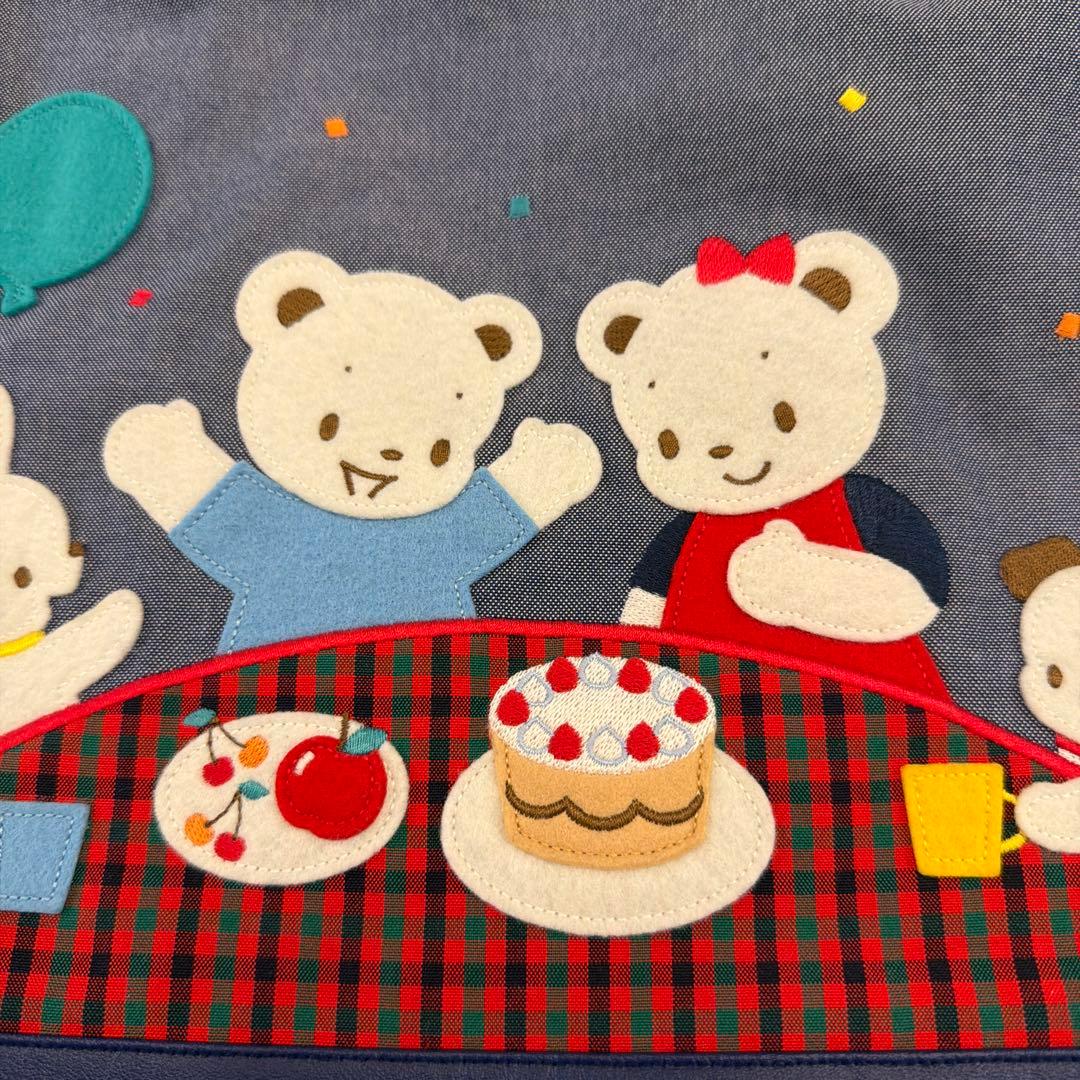 美品！familiarファミちゃんリアちゃんデニムバッグ