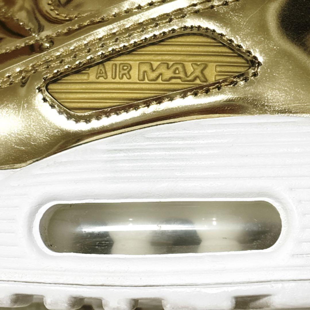 NIKE エアマックス90 SP メタリッククローム 23.5 ナイキ ゴールド