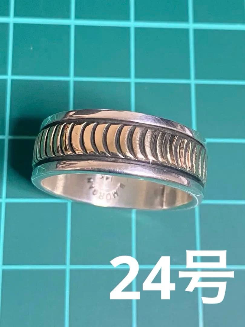 【ブルースモーガン】 リング 24号 スターリングシルバー 14k 美品