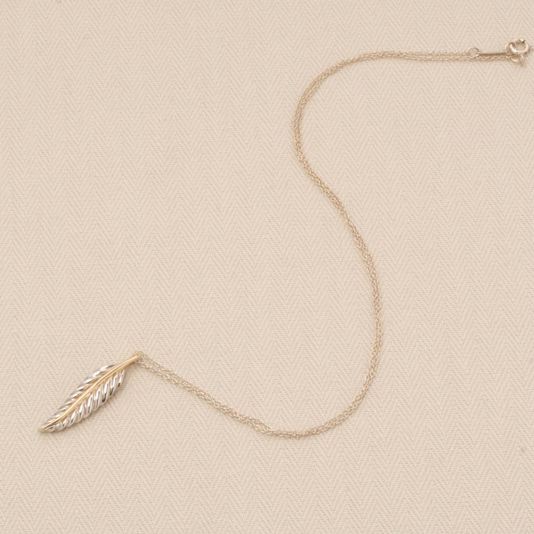 TIFFANY&Co. ヴィンテージ コンビ フェザー ネックレス