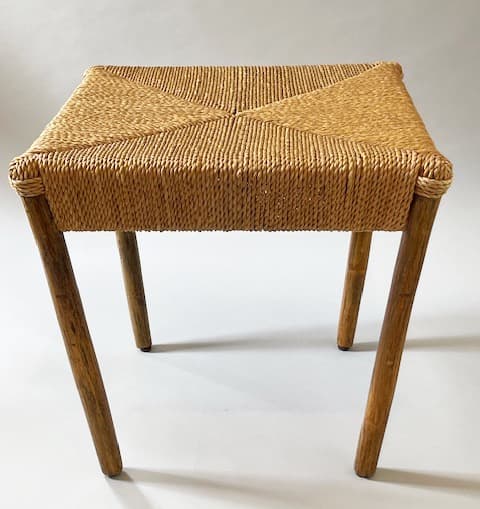 コンランショップスツール付きラタン幾何学模様スツール