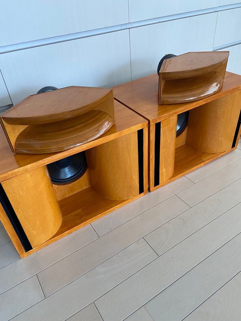 自作ウッドホーン搭載フロントロードホーンスピーカー