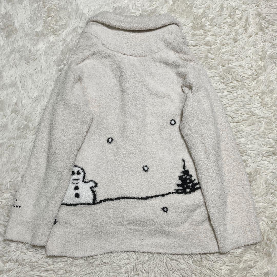 新品✨️ ジェラートピケ スヌーピー カーディガン ショールカラー ホワイト