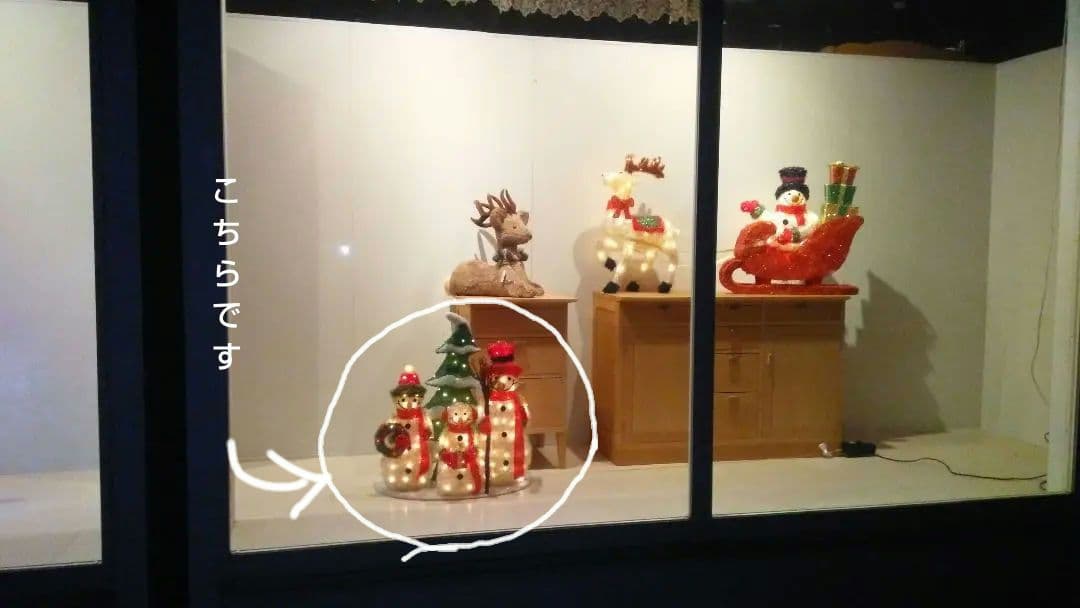 スノーマンファミリーLEDライト