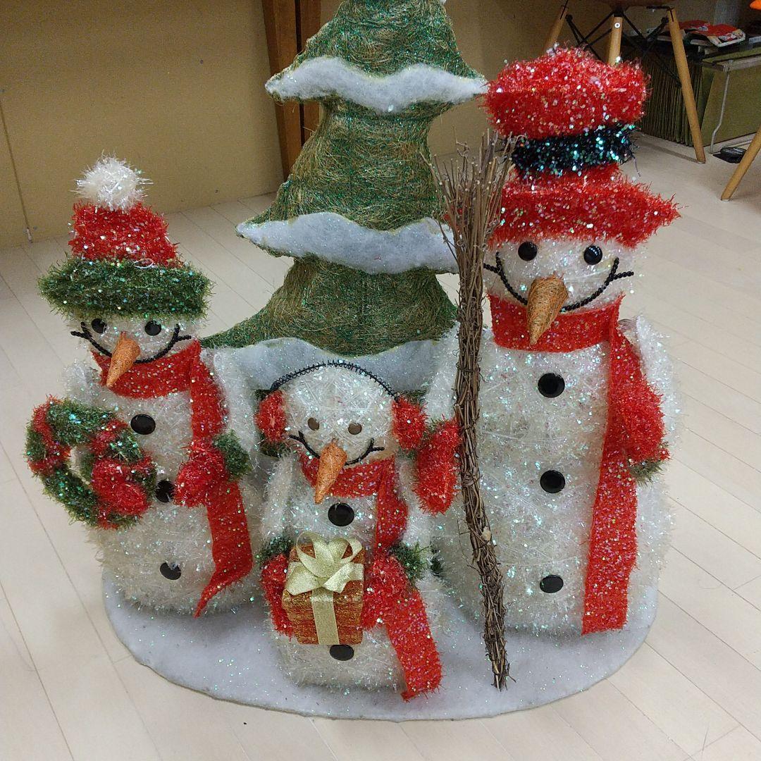 スノーマンファミリーLEDライト