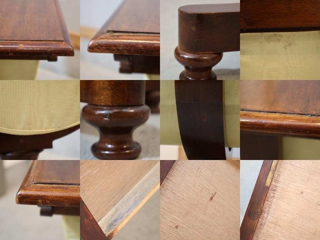 英国アンティーク マホガニー材 ソーイングテーブル サイドテーブル クラシック