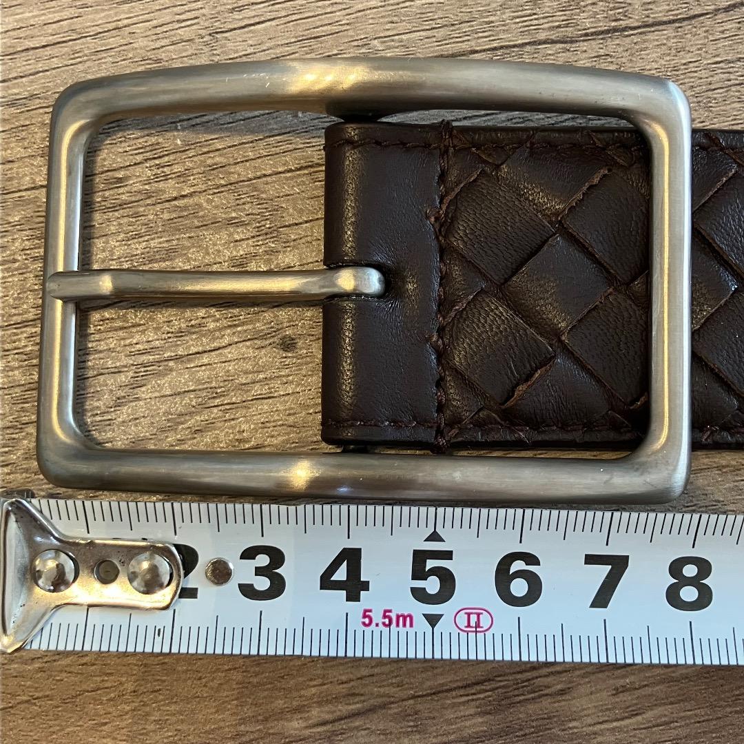 BOTTEGA VENETA ベルト 85cm/34in ダークブラウン