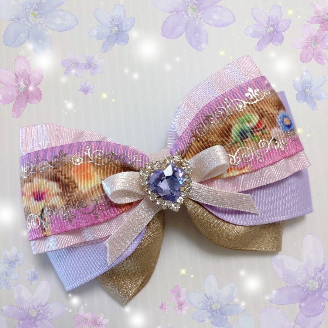 確認　ヘアゴム　ヘアリボン　1149　みつあみ　花