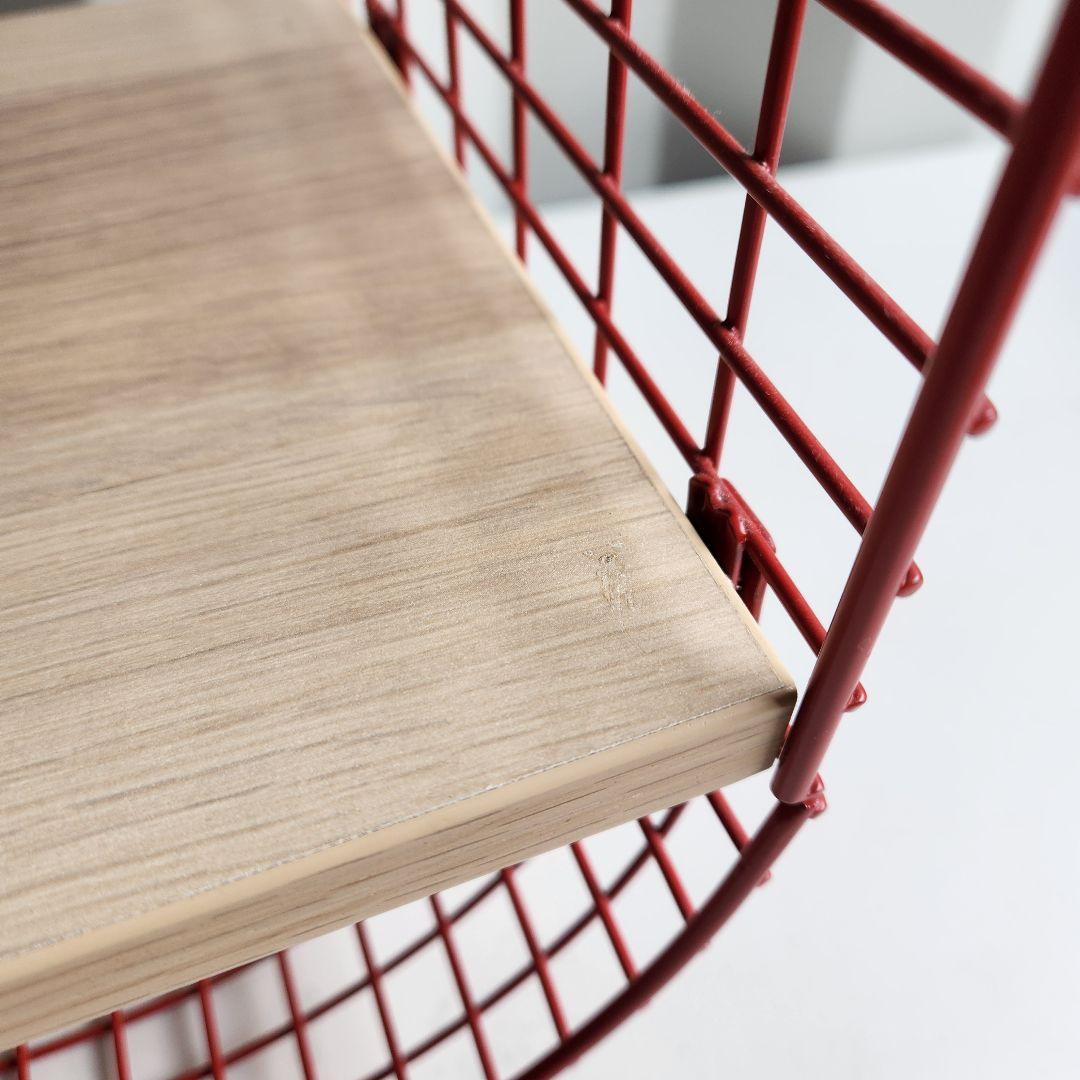 廃盤　IKEA ウォールシェルフ SVENSHULT スヴェンスフルト 赤