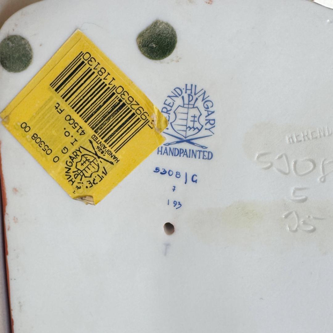 ヘレンド 大型25cm 狛犬（L) フィギュリン シノワズリ 西安の赤