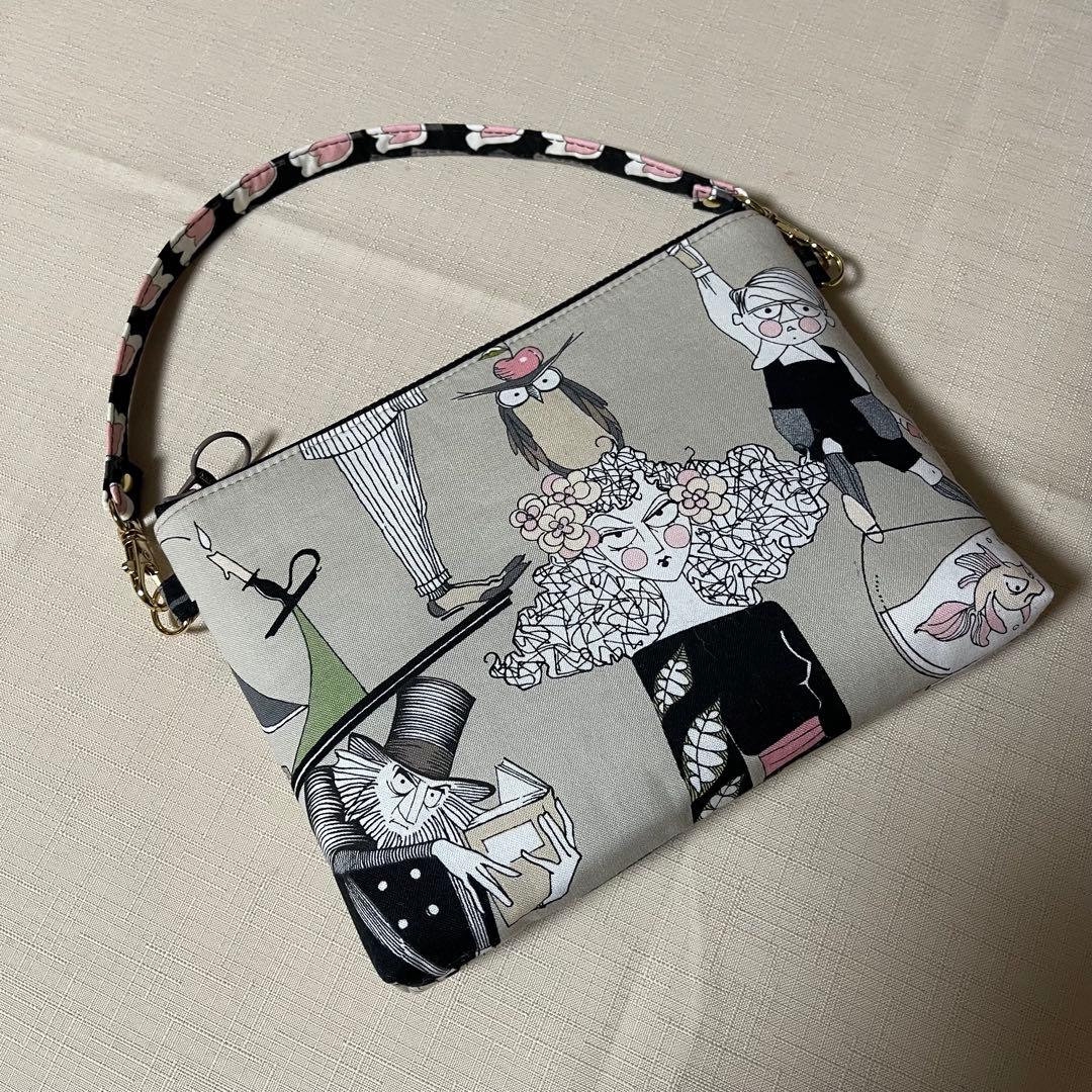 ♡20㎝ファスナーポーチ♡ハンドメイド　アレキサンダーヘンリー