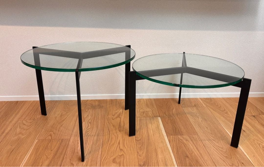 まこ  ARMONIA ガラスセンターテーブル 2サイズセット
