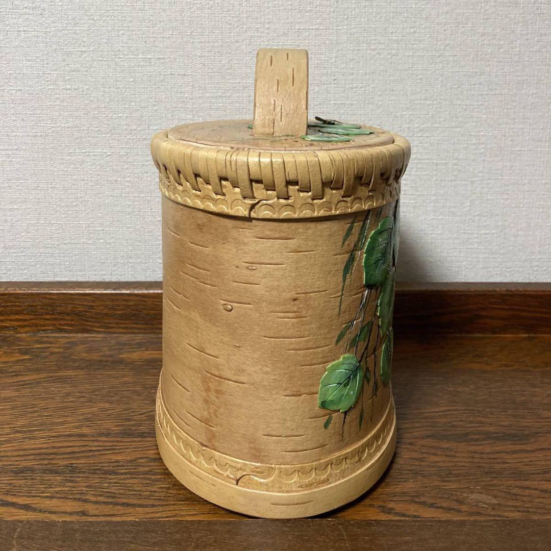 ロシア雑貨☆白樺 ベレスタ収納ボックスA ハンドペイントbox マトリョーシカ