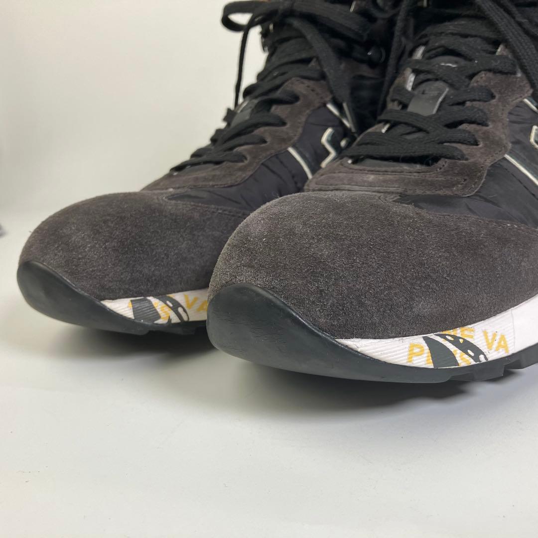 【未使用級】希少　PREMIATA リアルファー　ハイトップスニーカー　黒　26