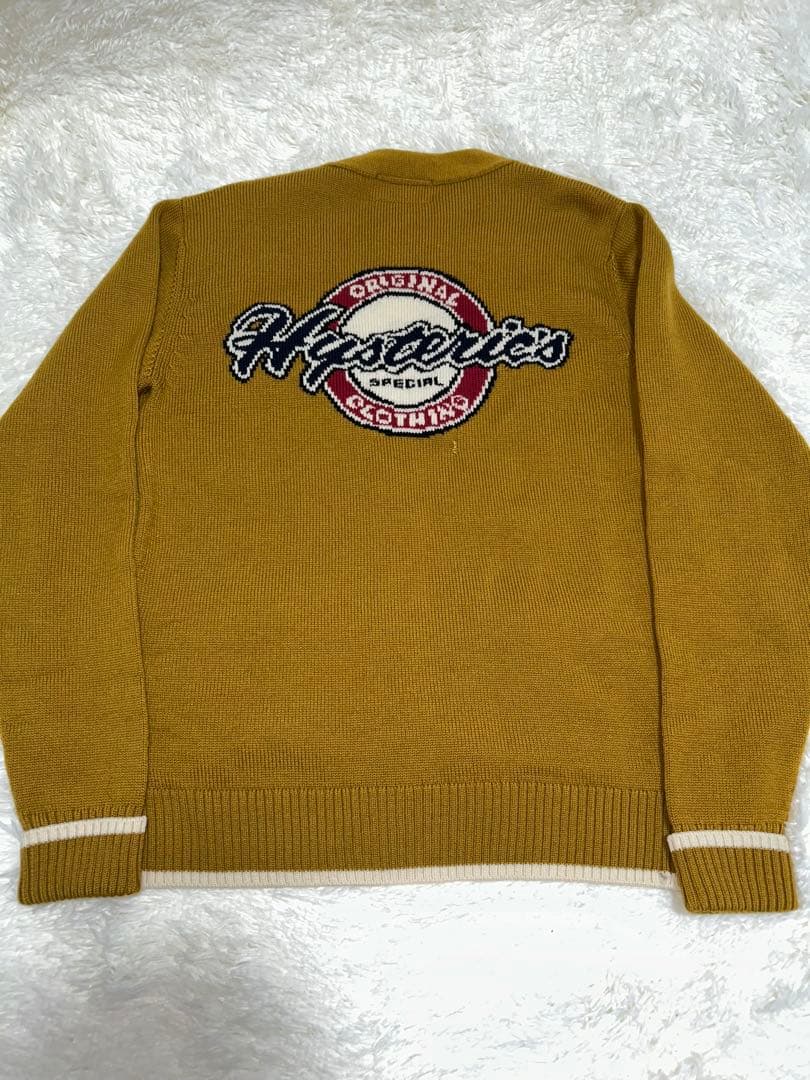 hysteric ヒステリック　カーディガン　イエロー マスタード