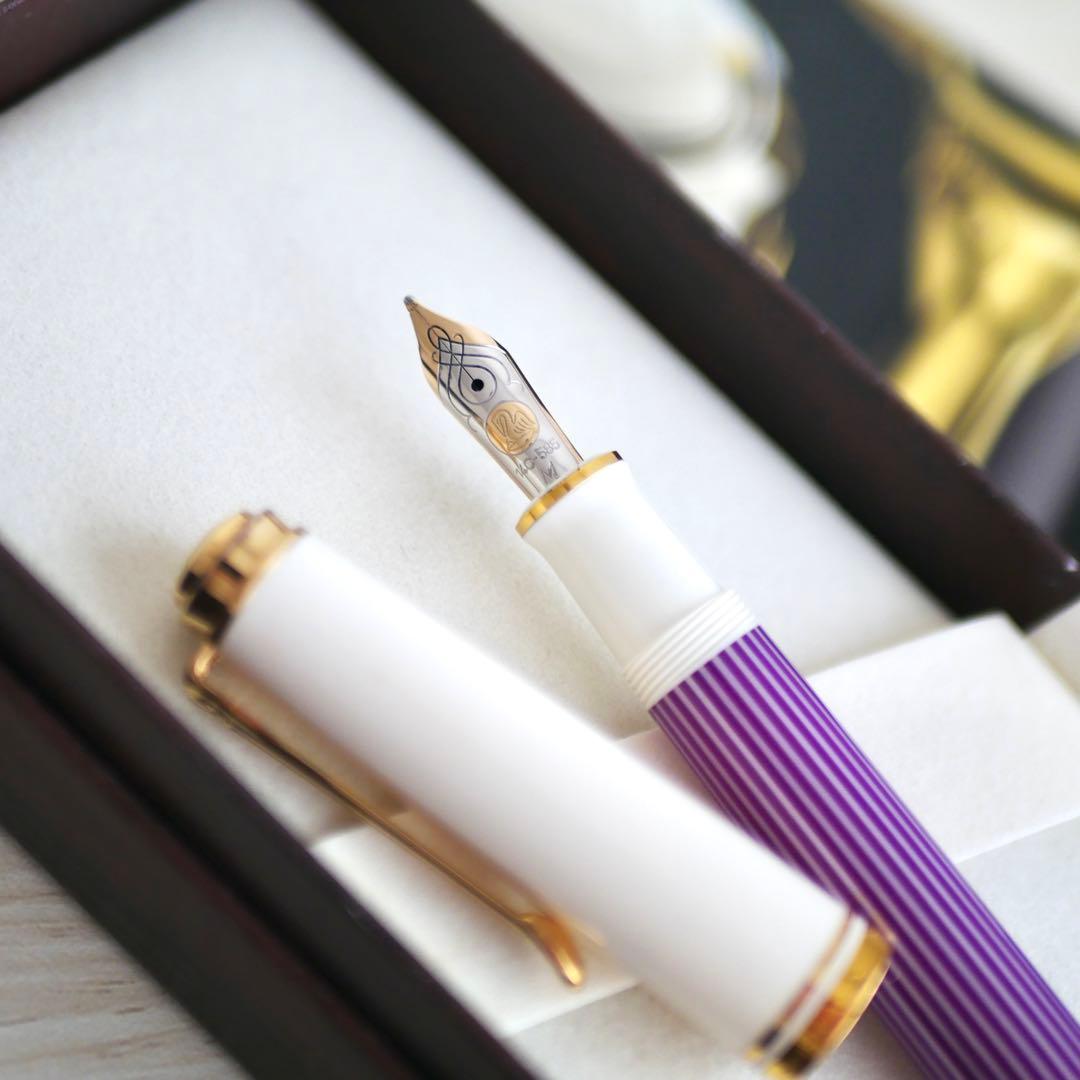 ペリカン スーベレーンM600バイオレット/ホワイト 万年筆　2019年限定品