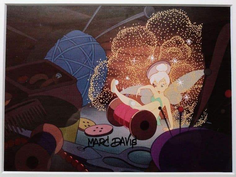 ★超貴重！★マーク・デイヴィス直筆サイン入り★ティンカーベル★額装済み★
