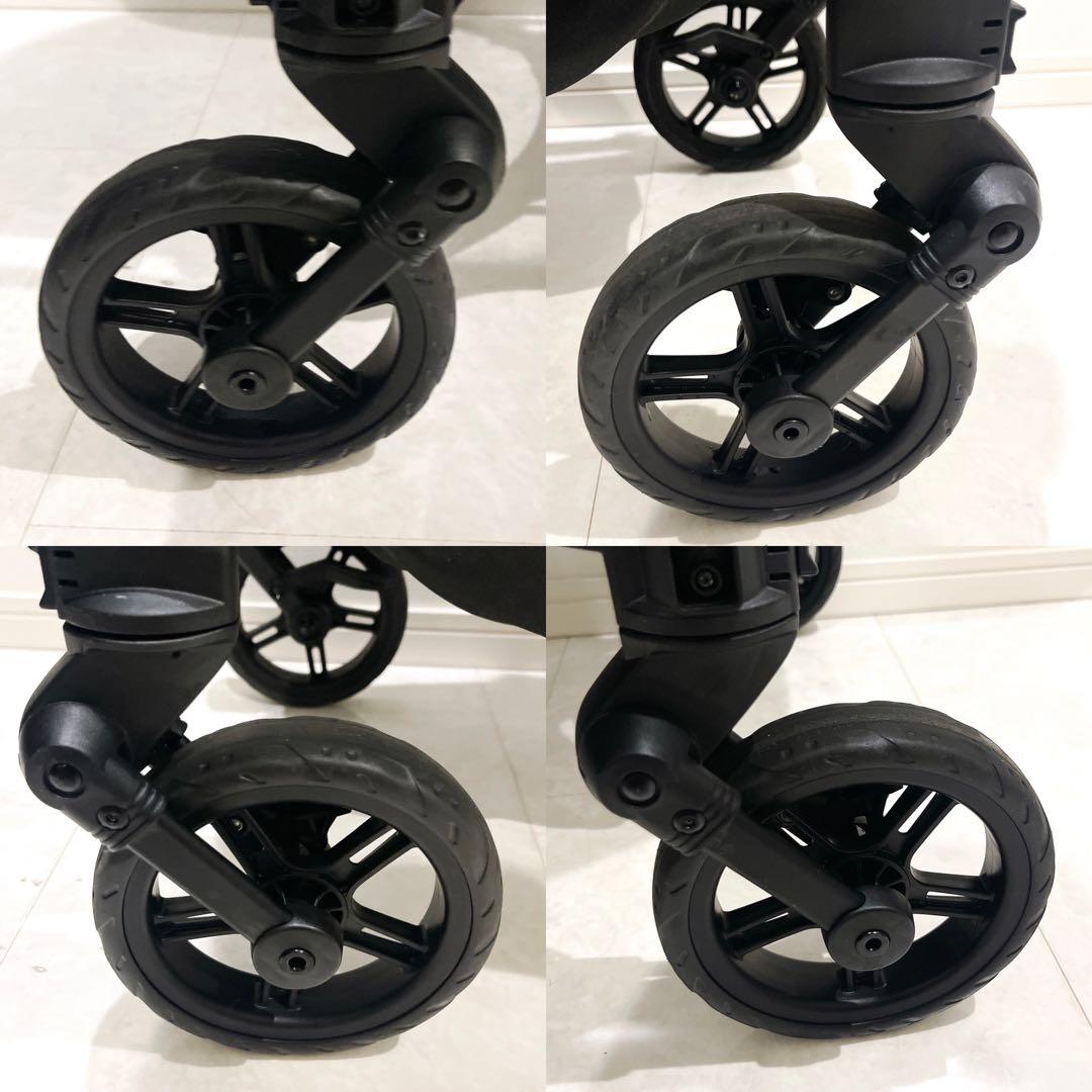 ピジョン Suuuto SB2 ベビーカー 両対面式 オールブラック 極美品