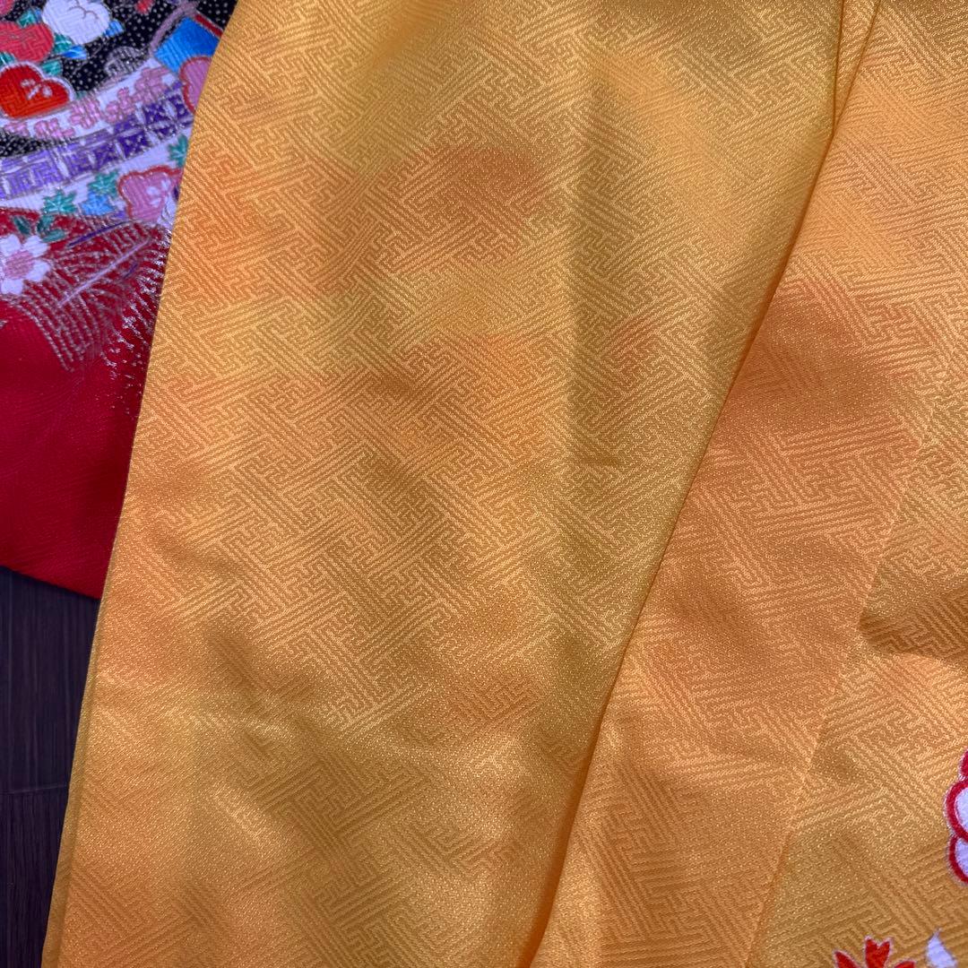 七五三 7歳　女児　お着物フルセット　黄色系