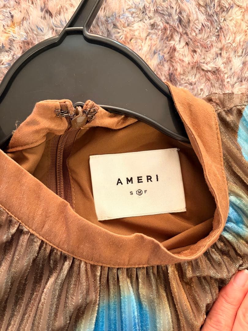 【Ameri VINTAGE】MILA VELOUR CUT DRESS M