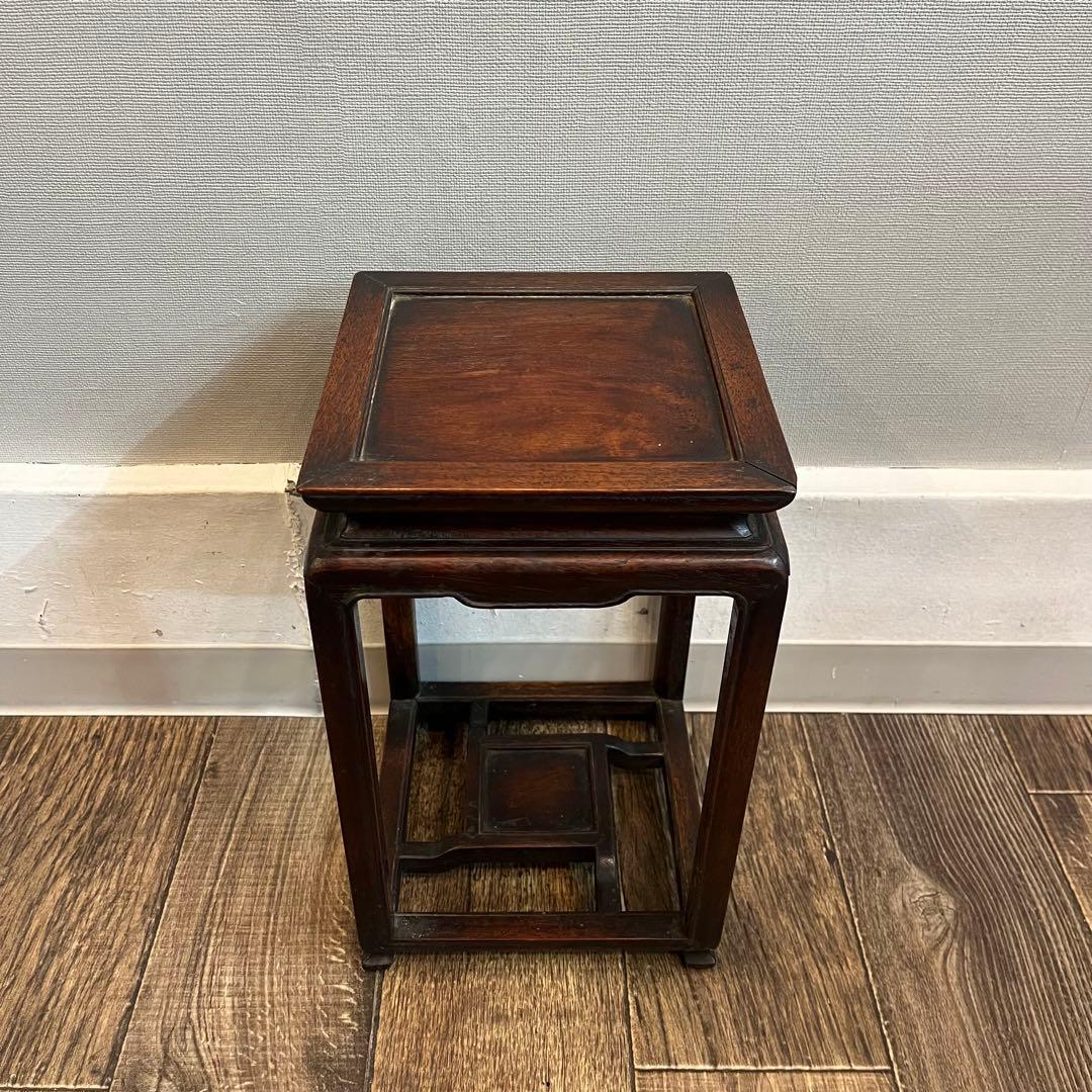 花台 飾り台 香炉台 飾台 唐木 花梨 紫檀