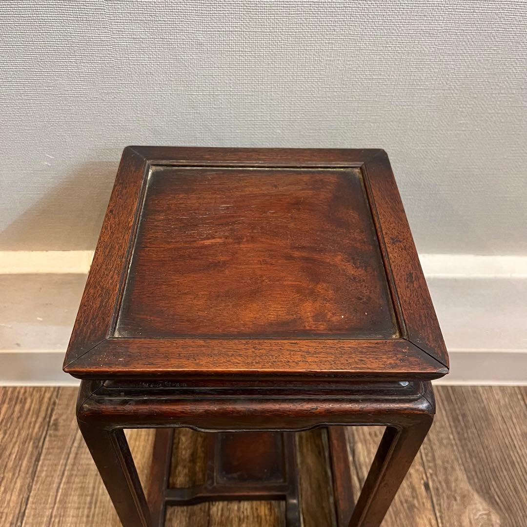 花台 飾り台 香炉台 飾台 唐木 花梨 紫檀