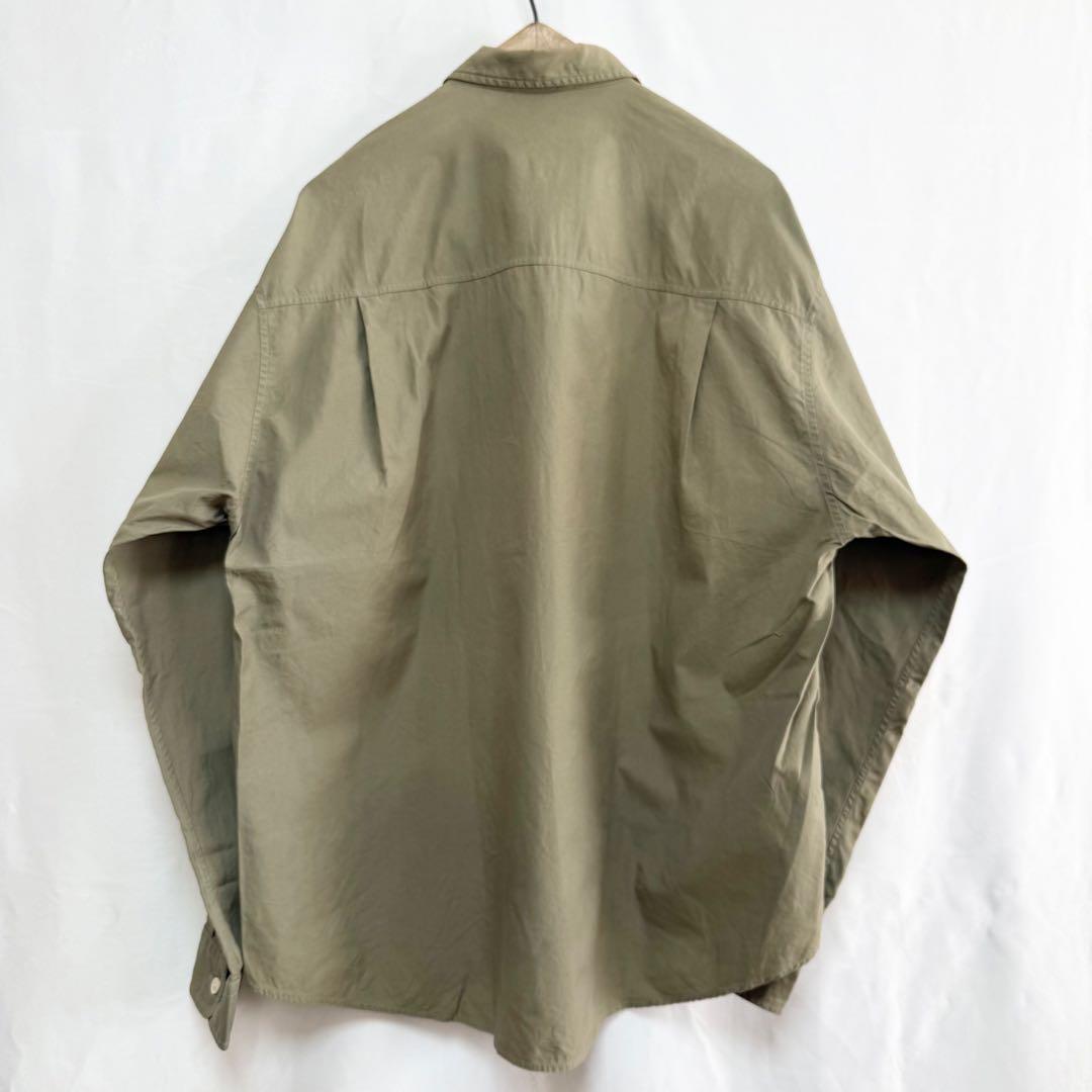 サイズ4 ！AURALEE ウォッシュドフィンクスツイルビッグシャツ