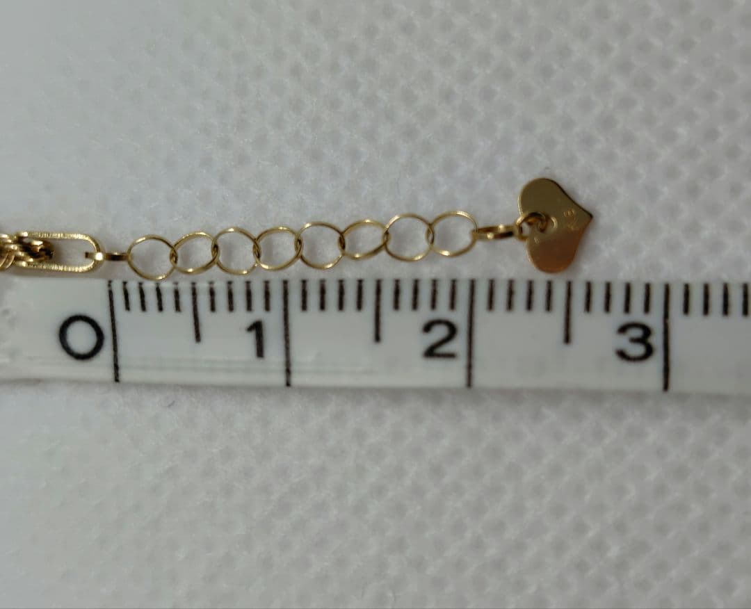 【GSTV】 K18 YG ロープチェーン ブレスレット