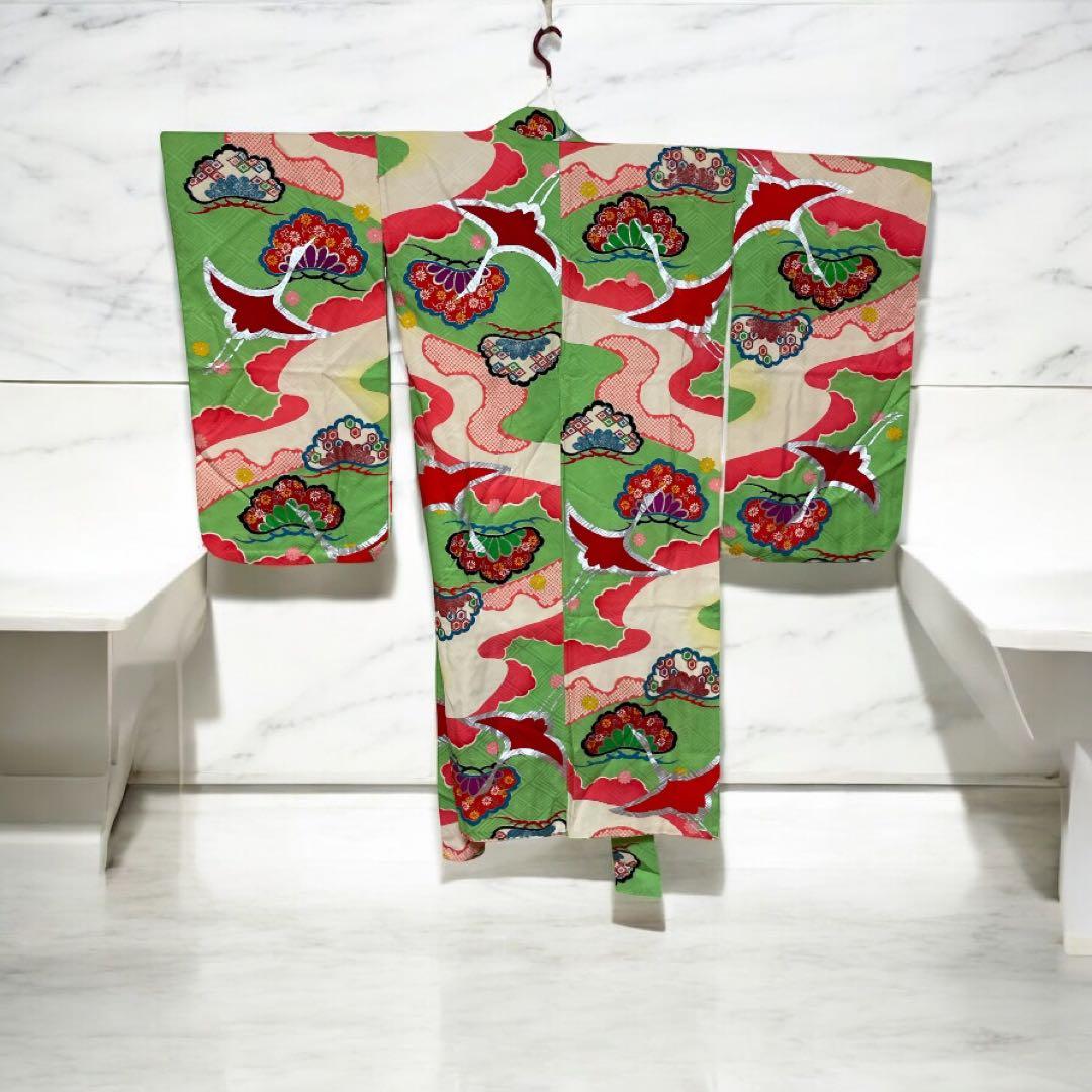 七五三着物　アンティーク　女の子　子供着物　大正ロマン