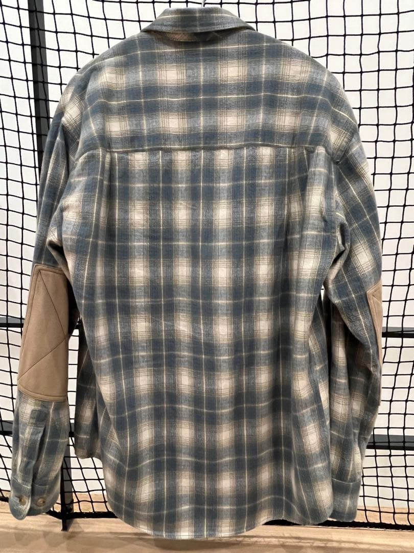 PABLO VINCI Ombre check zip shirt Sサイズ