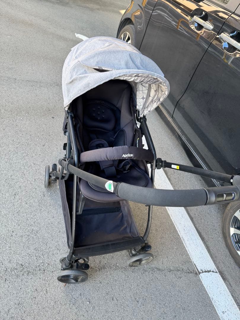 Aprica ベビーカー ルンルンゴー グレー