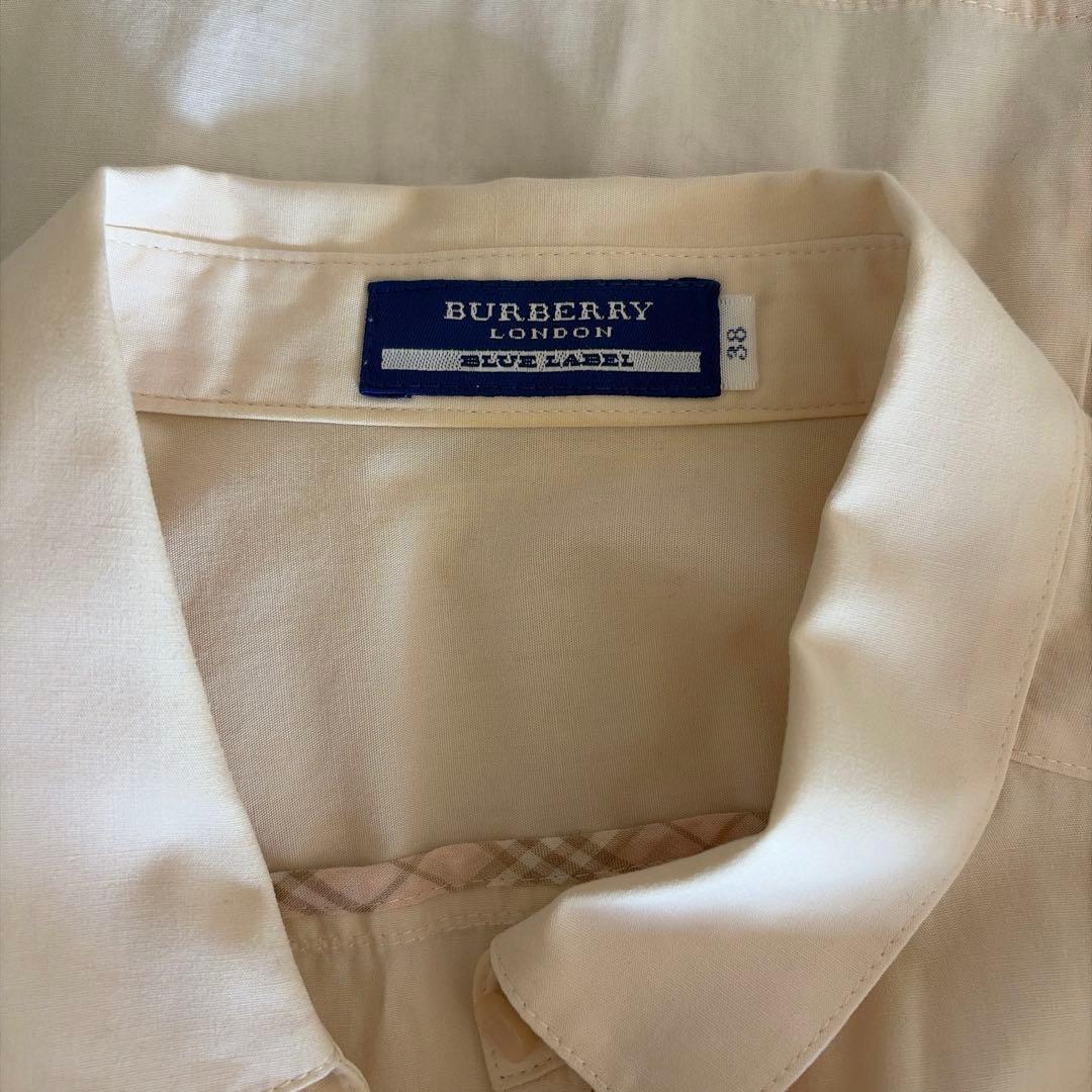 バーバリー フリルギャザー 半袖ブラウス