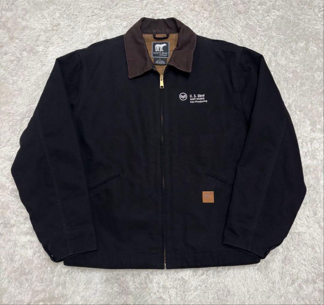 【超美品】デトロイトジャケット ダックワークジャケット ブラック Lサイズ
