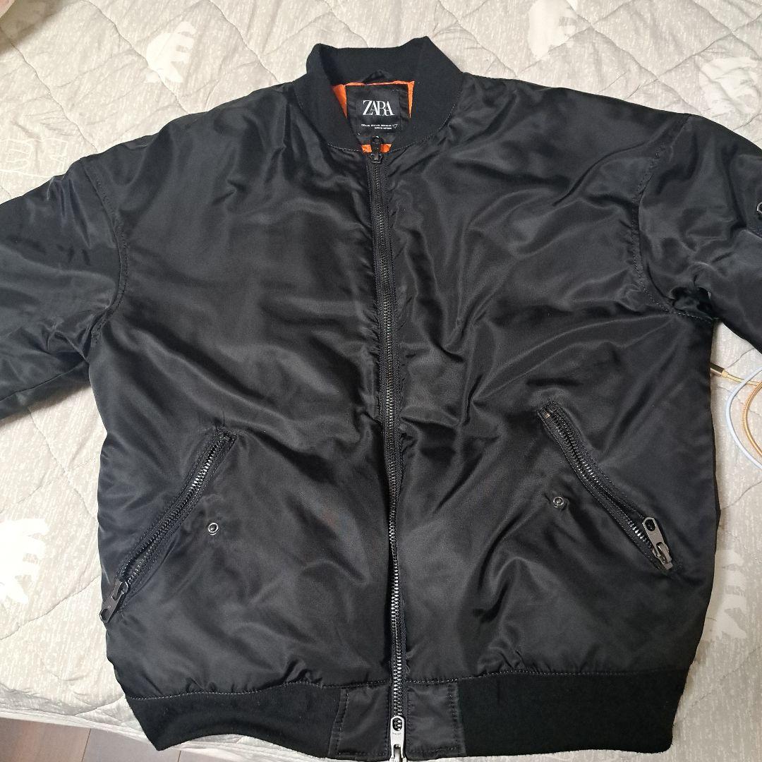 ZARA ブラック MA-1 フライトジャケット