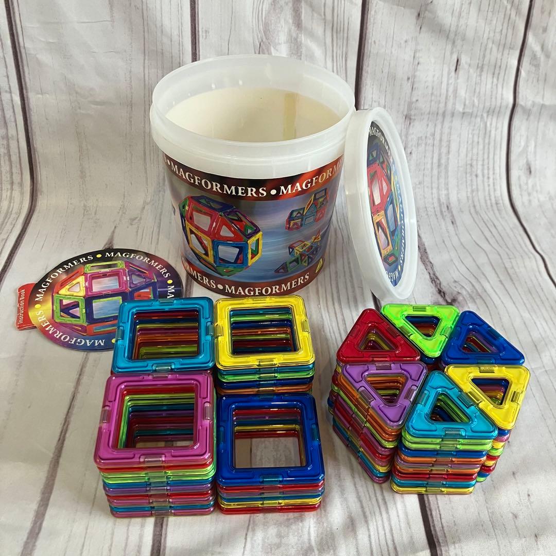 MAGFORMERS マグフォーマー 96ピース バケツ付き