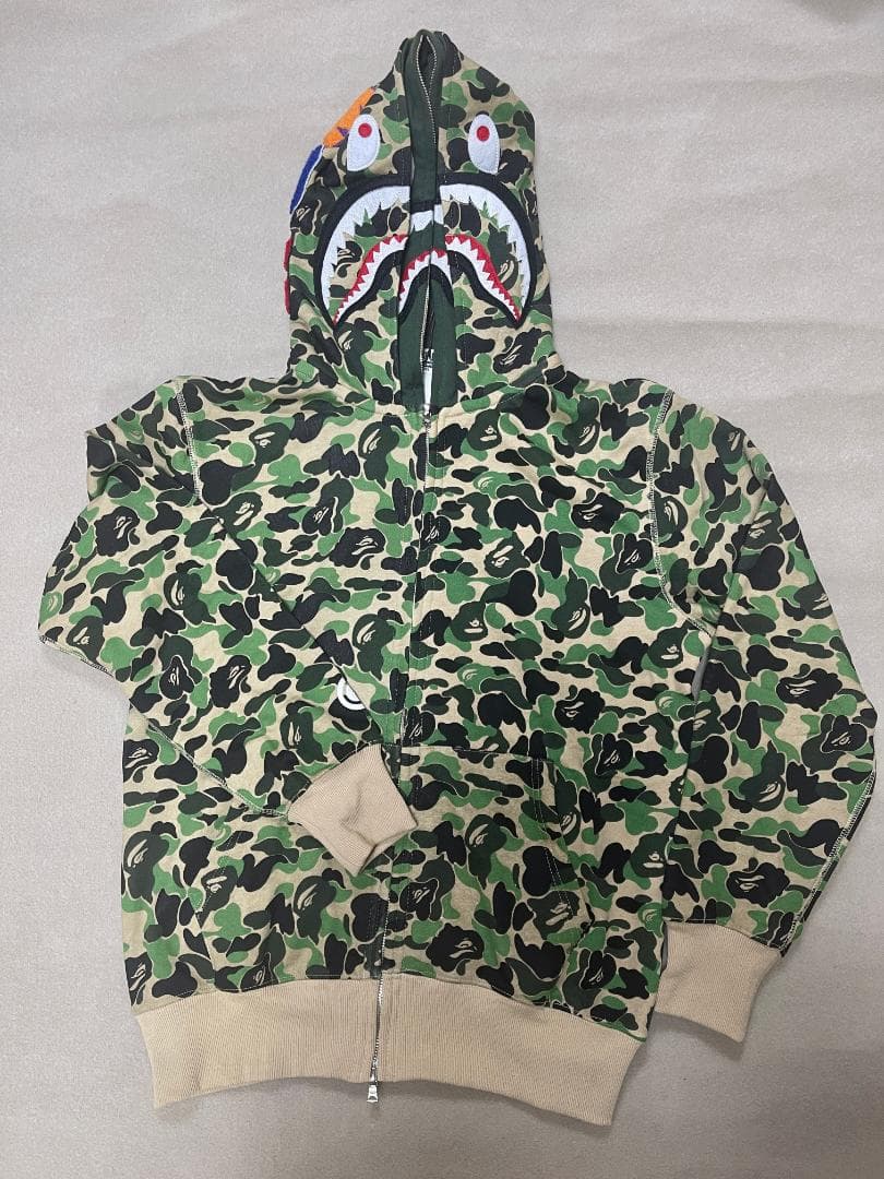 APE カモフラージュシャークパーカー XLサイズ