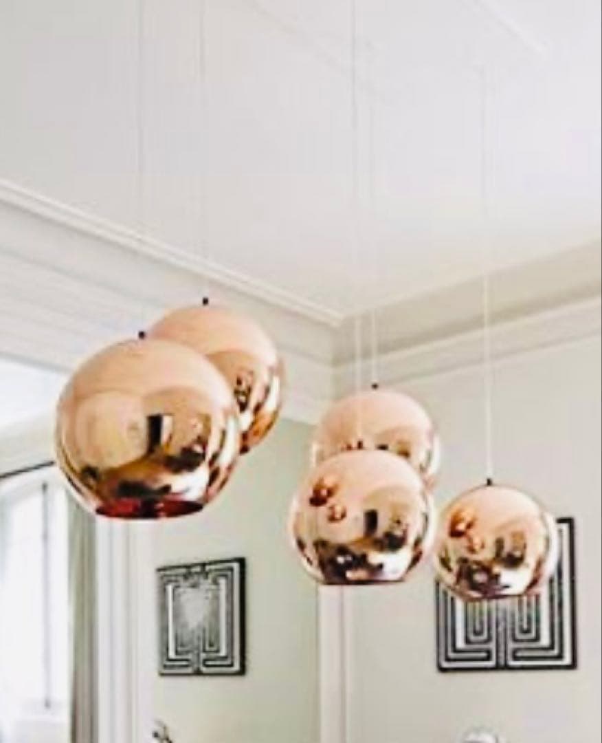 ペンダントライトBカッパーカラー 24×24㎝電球付