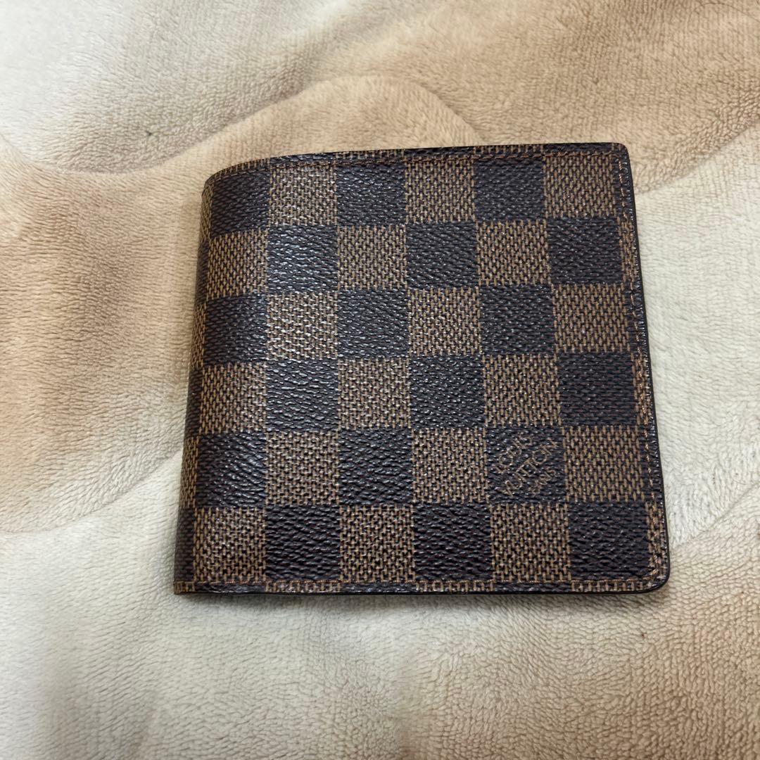 ルイ・ヴィトン ダミエ 二つ折り財布 ブラウン 使用感少なめ 状態良好 正規品