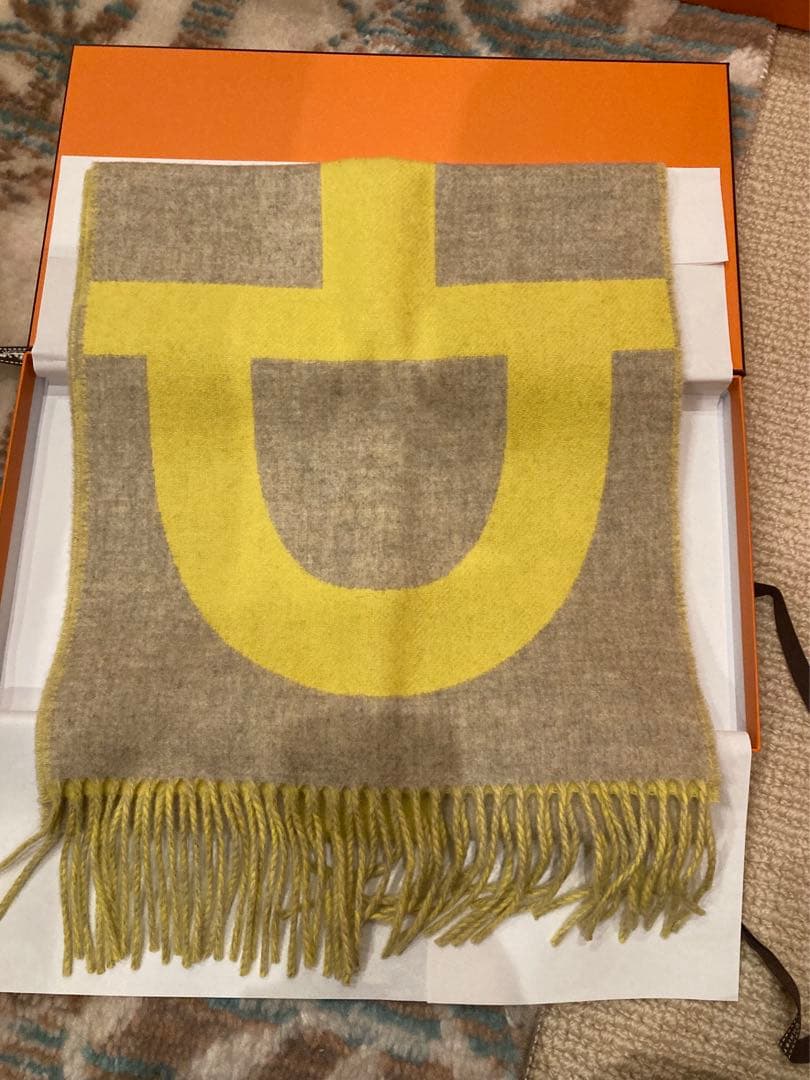 m*様 新品♡HERMESエルメスマフラーカシミヤ100%《グラン・モール》ユニ